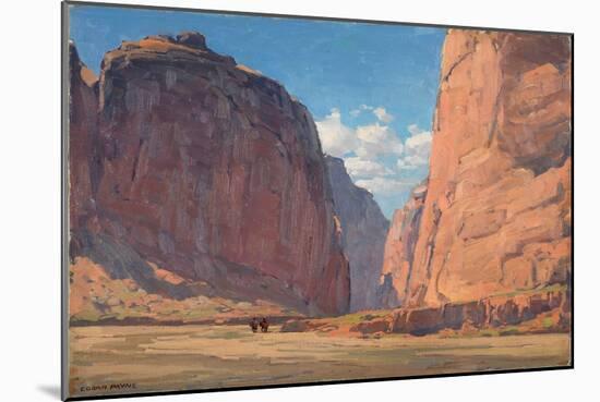 Canyon Portal, C.1935 (Oil on Canvas)-Edgar Alwin Payne-Mounted Giclee Print