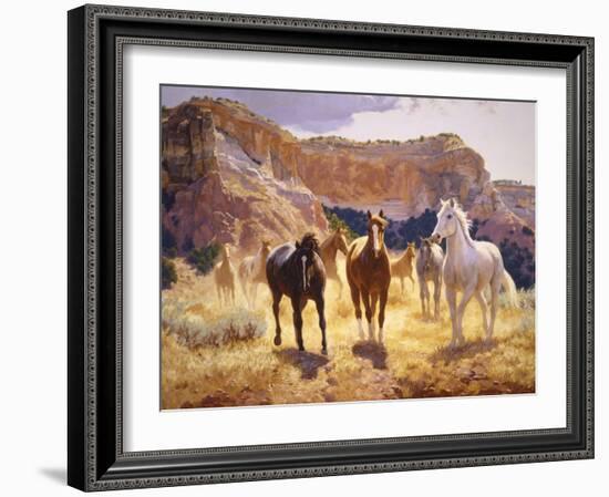 Canyon Trails-Claire Goldrick-Framed Art Print