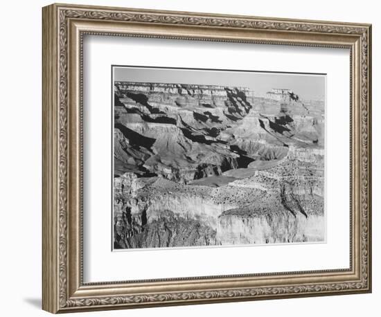 Canyon With Ravine Winding Through Center High Horizon "Grand Canyon NP" Arizona. 1933-1942-Ansel Adams-Framed Art Print