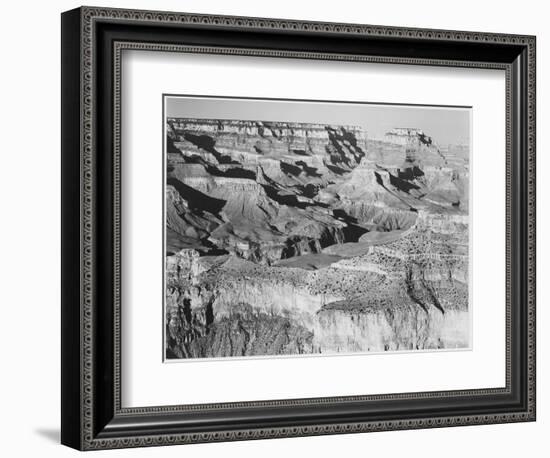 Canyon With Ravine Winding Through Center High Horizon "Grand Canyon NP" Arizona. 1933-1942-Ansel Adams-Framed Art Print