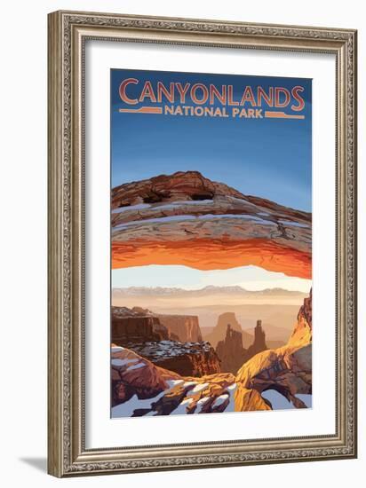 Canyonlands National Park, Utah - Arch-Lantern Press-Framed Art Print