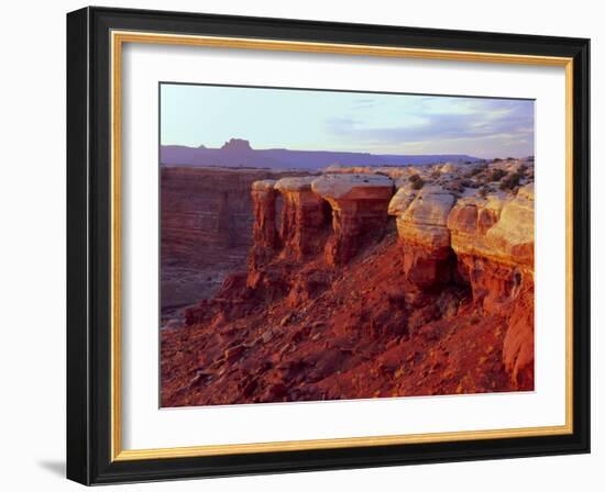 Canyonlands NP, Utah. White Rim Sandstone and Cutler Formation, Sunset-Scott T. Smith-Framed Photographic Print