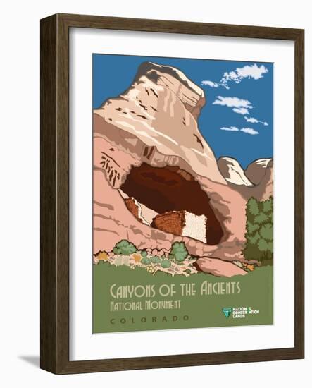 Canyons Of The Ancients National Monument In Colorado-Bureau of Land Management-Framed Art Print