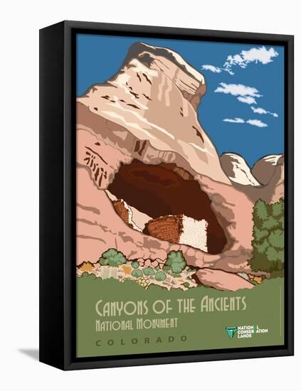 Canyons Of The Ancients National Monument In Colorado-Bureau of Land Management-Framed Stretched Canvas