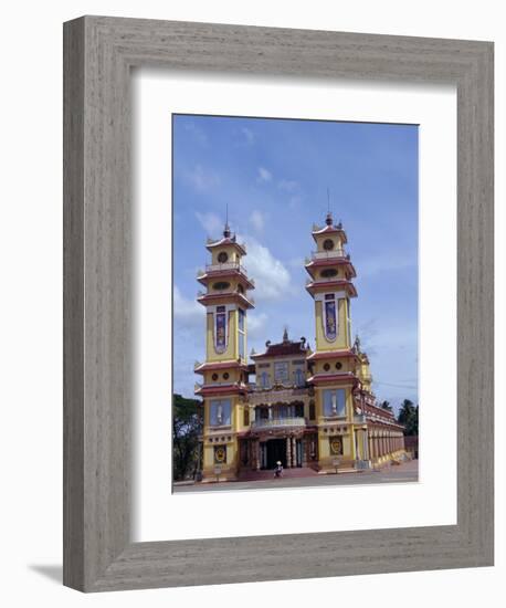 Cao Dai Temple, Synthesis of Three Religions, Confucianism, Vietnam, Indochina-Alison Wright-Framed Photographic Print