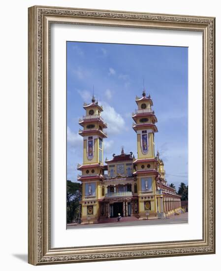 Cao Dai Temple, Synthesis of Three Religions, Confucianism, Vietnam, Indochina-Alison Wright-Framed Photographic Print