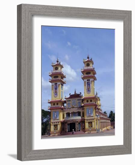 Cao Dai Temple, Synthesis of Three Religions, Confucianism, Vietnam, Indochina-Alison Wright-Framed Photographic Print