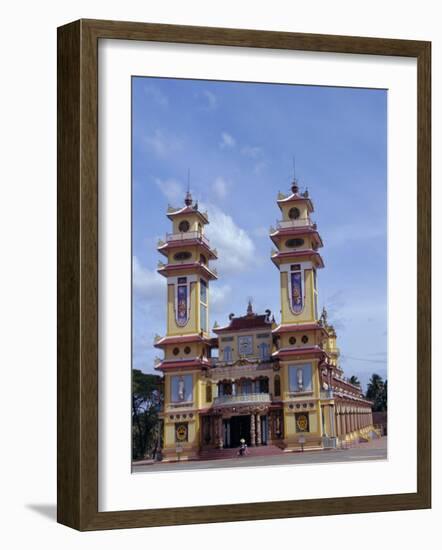 Cao Dai Temple, Synthesis of Three Religions, Confucianism, Vietnam, Indochina-Alison Wright-Framed Photographic Print