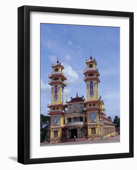 Cao Dai Temple, Synthesis of Three Religions, Confucianism, Vietnam, Indochina-Alison Wright-Framed Photographic Print