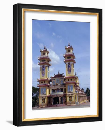 Cao Dai Temple, Synthesis of Three Religions, Confucianism, Vietnam, Indochina-Alison Wright-Framed Photographic Print