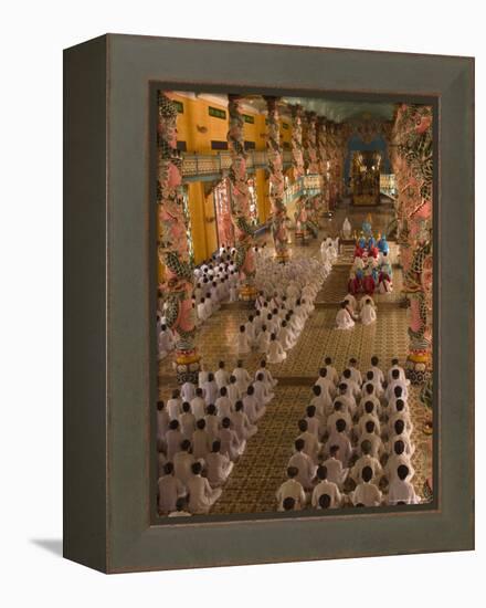 Cao Dai Temple, Tay Ninh, North of Ho Chi Minh City (Saigon), South Vietnam, Southeast Asia-Christian Kober-Framed Premier Image Canvas