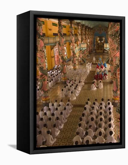 Cao Dai Temple, Tay Ninh, North of Ho Chi Minh City (Saigon), South Vietnam, Southeast Asia-Christian Kober-Framed Premier Image Canvas