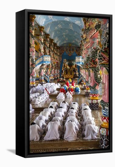 Cao Dai Temple, Tay Ninh, Vietnam, Indochina, Southeast Asia, Asia-Yadid Levy-Framed Premier Image Canvas