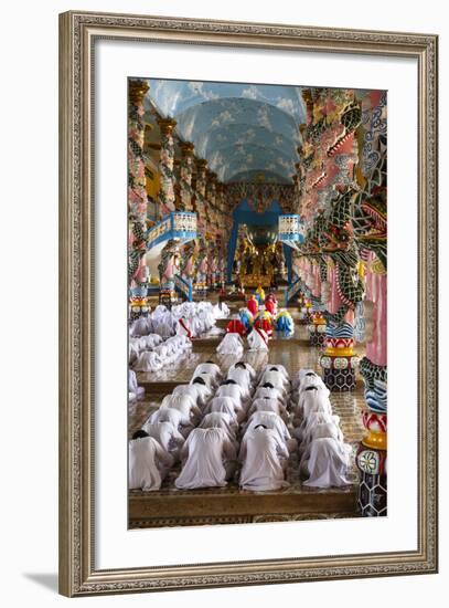 Cao Dai Temple, Tay Ninh, Vietnam, Indochina, Southeast Asia, Asia-Yadid Levy-Framed Photographic Print