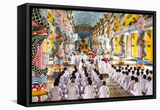 Cao Dai Temple, Tay Ninh, Vietnam, Indochina, Southeast Asia, Asia-Yadid Levy-Framed Premier Image Canvas