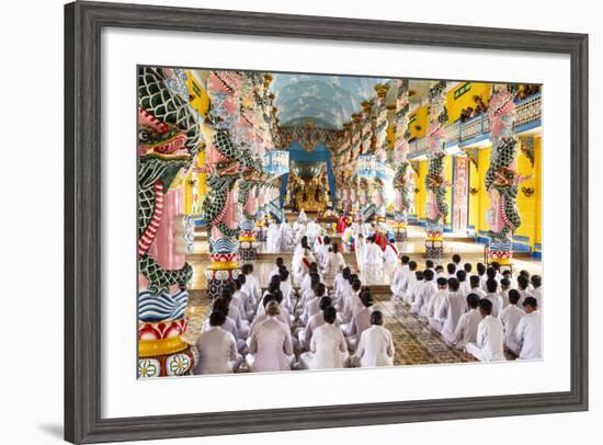 Cao Dai Temple, Tay Ninh, Vietnam, Indochina, Southeast Asia, Asia-Yadid Levy-Framed Photographic Print