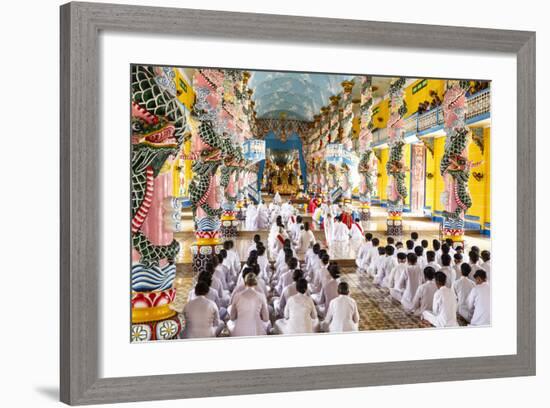 Cao Dai Temple, Tay Ninh, Vietnam, Indochina, Southeast Asia, Asia-Yadid Levy-Framed Photographic Print