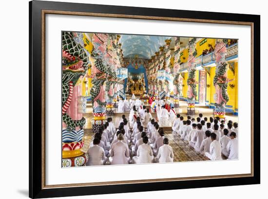 Cao Dai Temple, Tay Ninh, Vietnam, Indochina, Southeast Asia, Asia-Yadid Levy-Framed Photographic Print