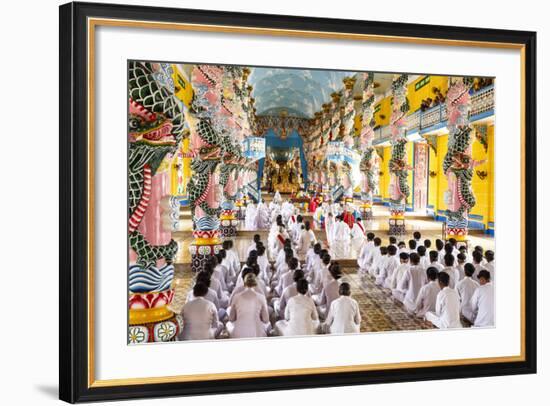 Cao Dai Temple, Tay Ninh, Vietnam, Indochina, Southeast Asia, Asia-Yadid Levy-Framed Photographic Print