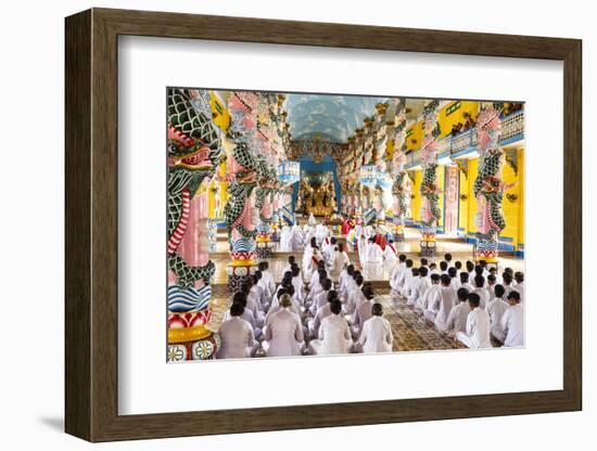 Cao Dai Temple, Tay Ninh, Vietnam, Indochina, Southeast Asia, Asia-Yadid Levy-Framed Photographic Print