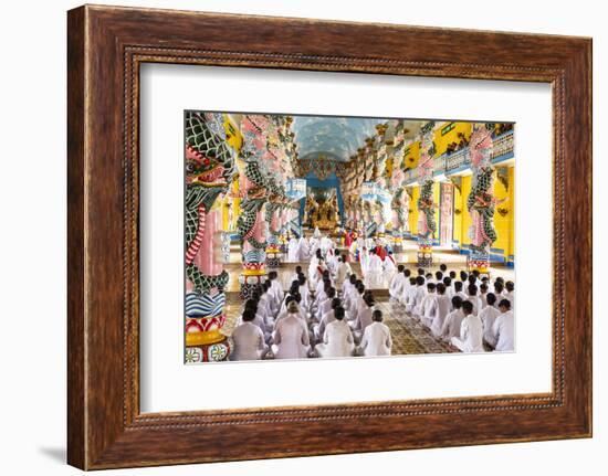 Cao Dai Temple, Tay Ninh, Vietnam, Indochina, Southeast Asia, Asia-Yadid Levy-Framed Photographic Print