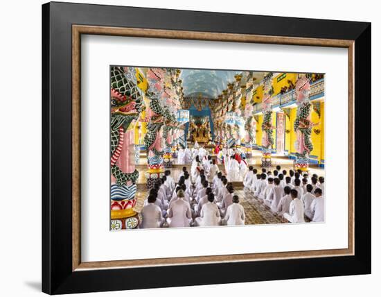 Cao Dai Temple, Tay Ninh, Vietnam, Indochina, Southeast Asia, Asia-Yadid Levy-Framed Photographic Print