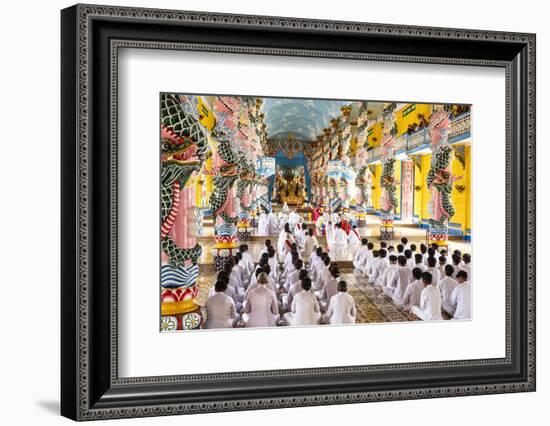 Cao Dai Temple, Tay Ninh, Vietnam, Indochina, Southeast Asia, Asia-Yadid Levy-Framed Photographic Print