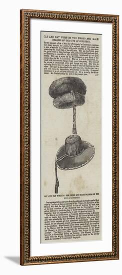 Cap and Hat Worn by the Sword and Mace Bearers of the City of Coventry-null-Framed Giclee Print