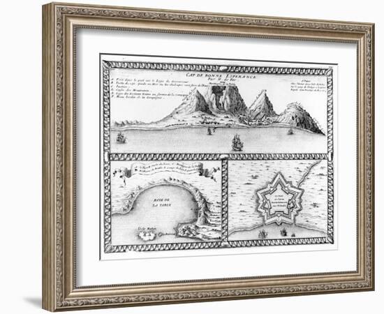 Cap De Bonne Esperance, 1705 (Engraving)-Nicolas De Fer-Framed Giclee Print