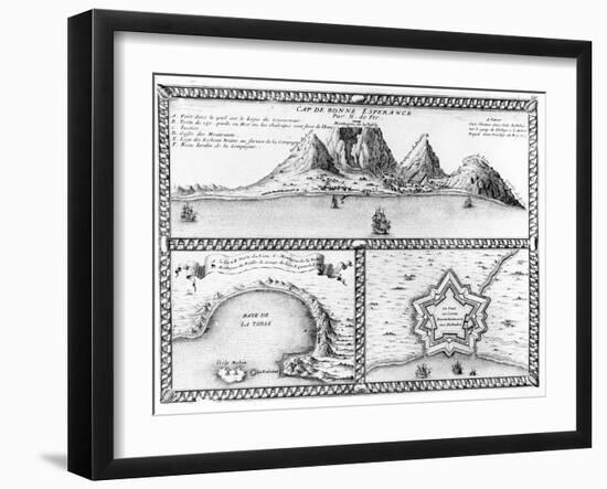 Cap De Bonne Esperance, 1705 (Engraving)-Nicolas De Fer-Framed Giclee Print