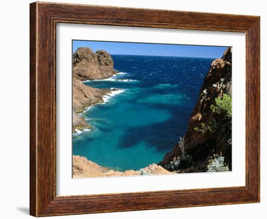 Cap Du Dramont, Corniche De L'Esterel, Var, Cote d'Azur, Provence, French Riviera, France-Bruno Barbier-Framed Photographic Print