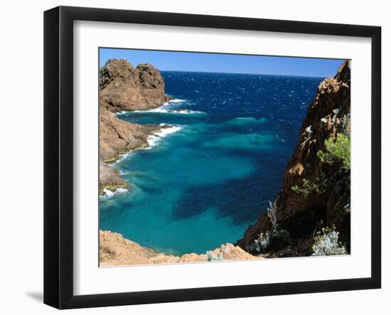 Cap Du Dramont, Corniche De L'Esterel, Var, Cote d'Azur, Provence, French Riviera, France-Bruno Barbier-Framed Photographic Print