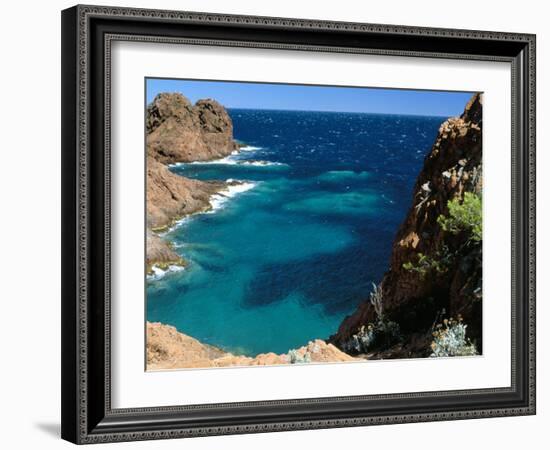 Cap Du Dramont, Corniche De L'Esterel, Var, Cote d'Azur, Provence, French Riviera, France-Bruno Barbier-Framed Photographic Print