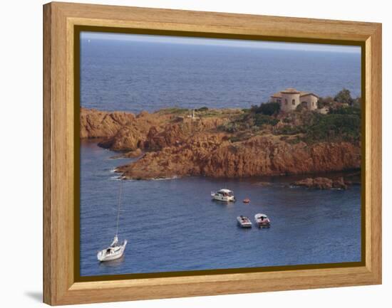 Cap Roux on the Corniche D'Esterel, Near Cannes on the Cote D'Azur, Provence, France-David Hughes-Framed Premier Image Canvas