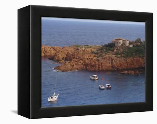 Cap Roux on the Corniche D'Esterel, Near Cannes on the Cote D'Azur, Provence, France-David Hughes-Framed Premier Image Canvas