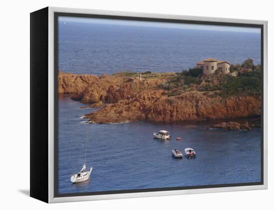 Cap Roux on the Corniche D'Esterel, Near Cannes on the Cote D'Azur, Provence, France-David Hughes-Framed Premier Image Canvas