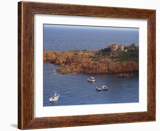 Cap Roux on the Corniche D'Esterel, Near Cannes on the Cote D'Azur, Provence, France-David Hughes-Framed Photographic Print