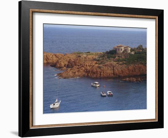 Cap Roux on the Corniche D'Esterel, Near Cannes on the Cote D'Azur, Provence, France-David Hughes-Framed Photographic Print