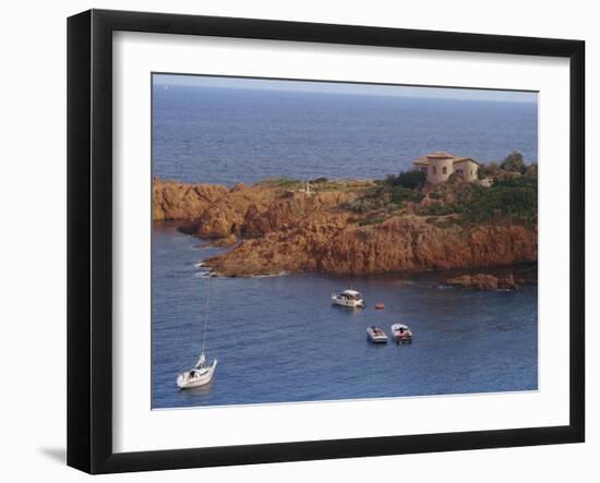 Cap Roux on the Corniche D'Esterel, Near Cannes on the Cote D'Azur, Provence, France-David Hughes-Framed Photographic Print