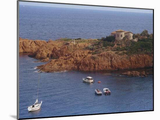 Cap Roux on the Corniche D'Esterel, Near Cannes on the Cote D'Azur, Provence, France-David Hughes-Mounted Photographic Print