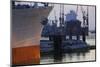 Cap San Diego and Floating Dock Blohm and Voss in the Evening Light-Uwe Steffens-Mounted Photographic Print