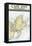 Cape Ann, Massachusetts - Nautical Chart-Lantern Press-Framed Stretched Canvas