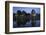 Cape buffalo (Syncerus caffer) drinking at dusk, Zimanga private game reserve, KwaZulu-Natal-Ann and Steve Toon-Framed Photographic Print