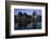 Cape buffalo (Syncerus caffer) drinking at dusk, Zimanga private game reserve, KwaZulu-Natal-Ann and Steve Toon-Framed Photographic Print