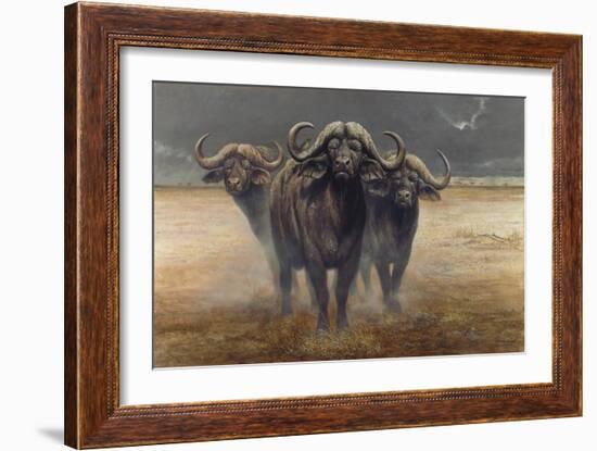 Cape Buffalos-Harro Maass-Framed Giclee Print