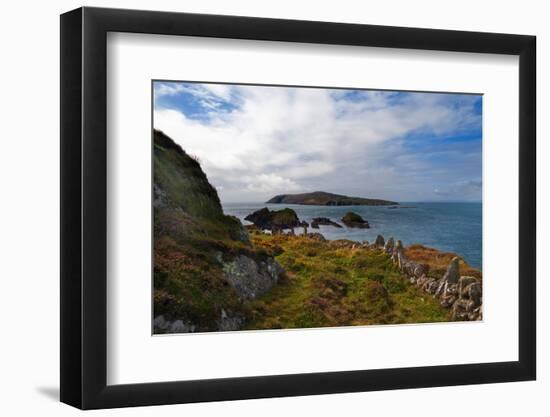 Cape Clear Island from Sherkin Island, County Cork, Ireland-null-Framed Photographic Print