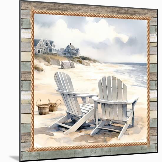 Cape Cod Adirondack Chairs-Nicole DeCamp-Mounted Art Print