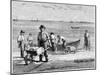 Cape Cod Fisherman Washing Fish, 1875-null-Mounted Giclee Print