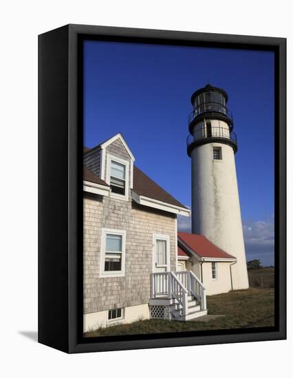 Cape Cod Highland Lighthouse, Highland Light, Cape Cod, North Truro, Massachusetts, New England, Un-Wendy Connett-Framed Premier Image Canvas