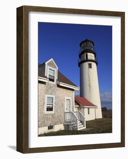 Cape Cod Highland Lighthouse, Highland Light, Cape Cod, North Truro, Massachusetts, New England, Un-Wendy Connett-Framed Photographic Print